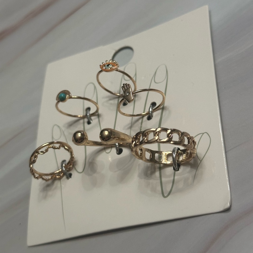 Evil Eye Ring Set - Picture 2 of 3